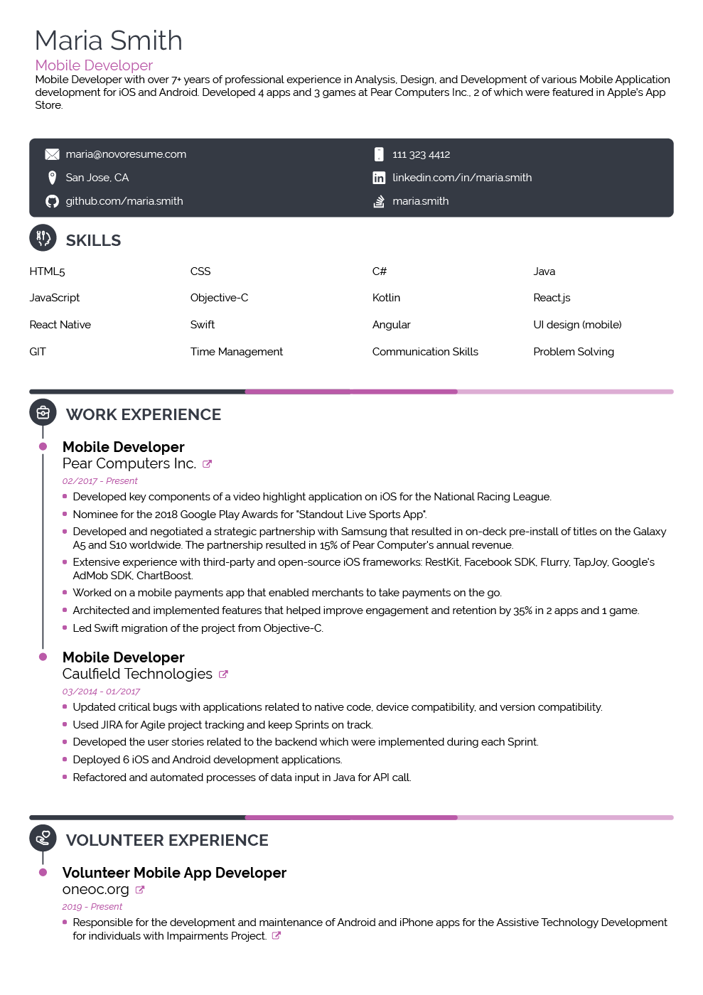 ats resume template