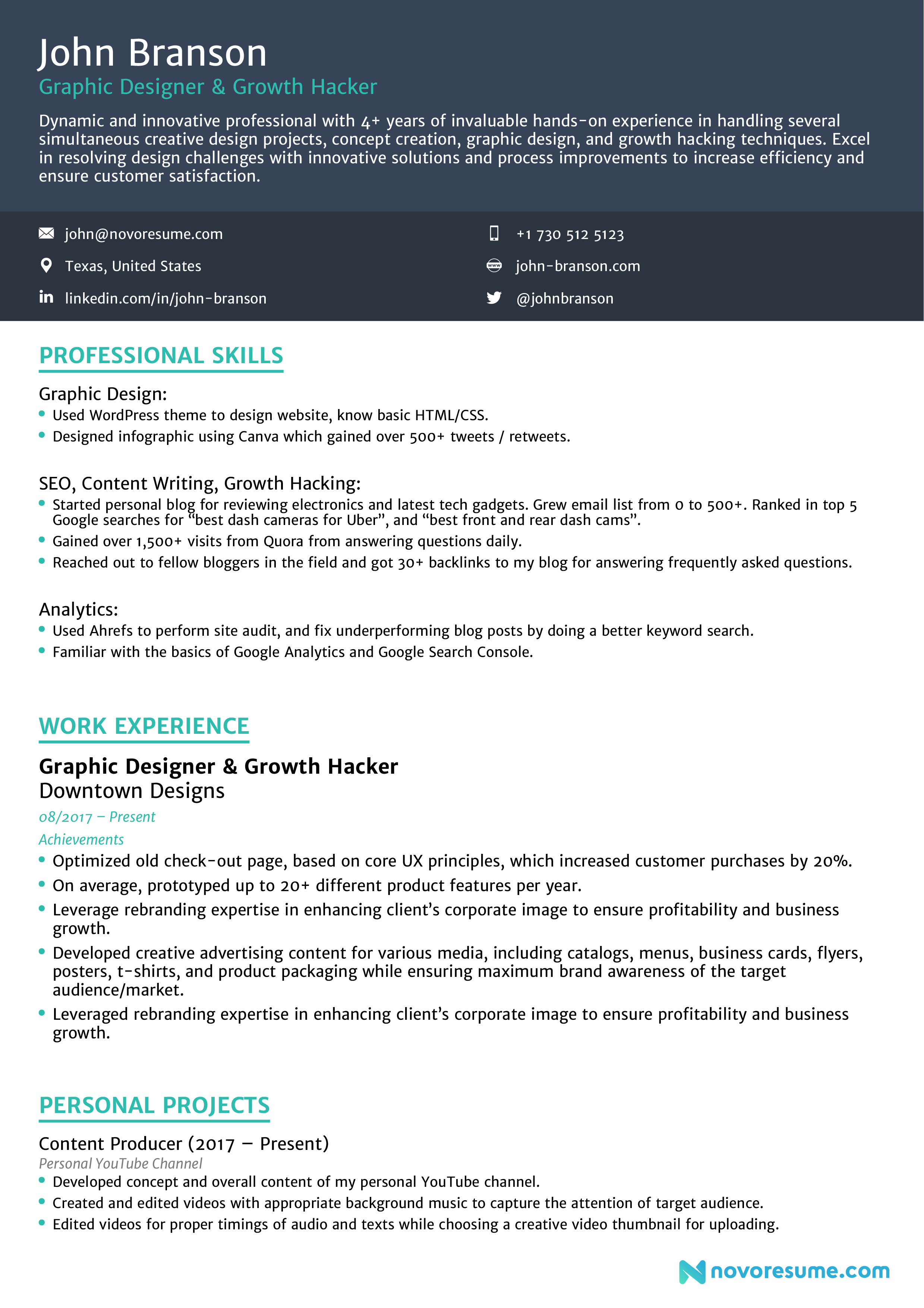 career change resume structure