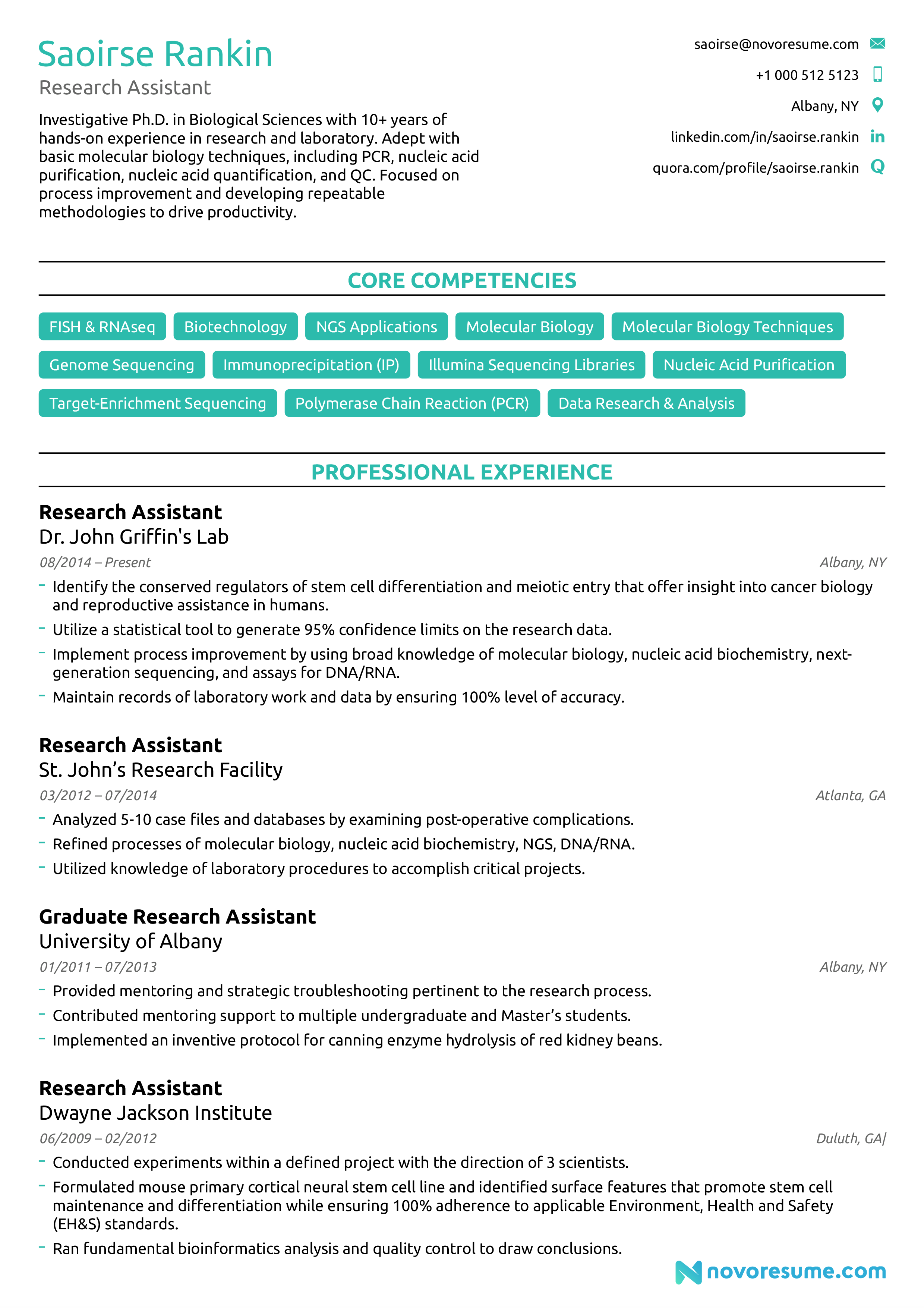 college australian resume template