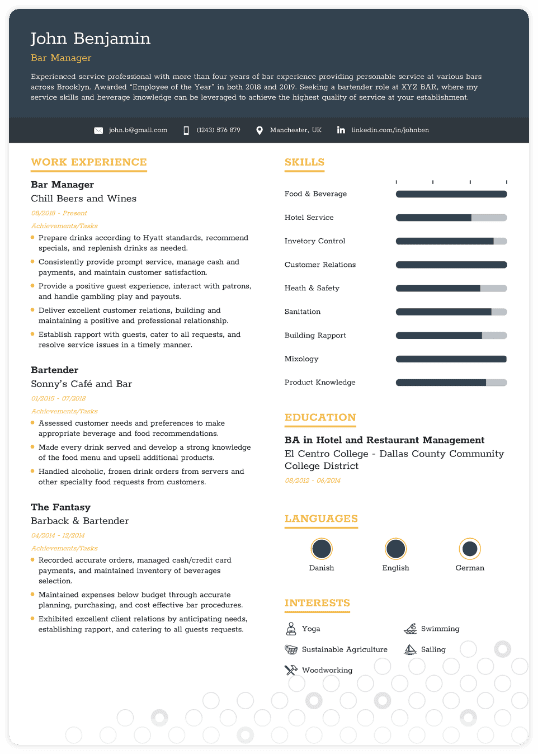 Matching Resume