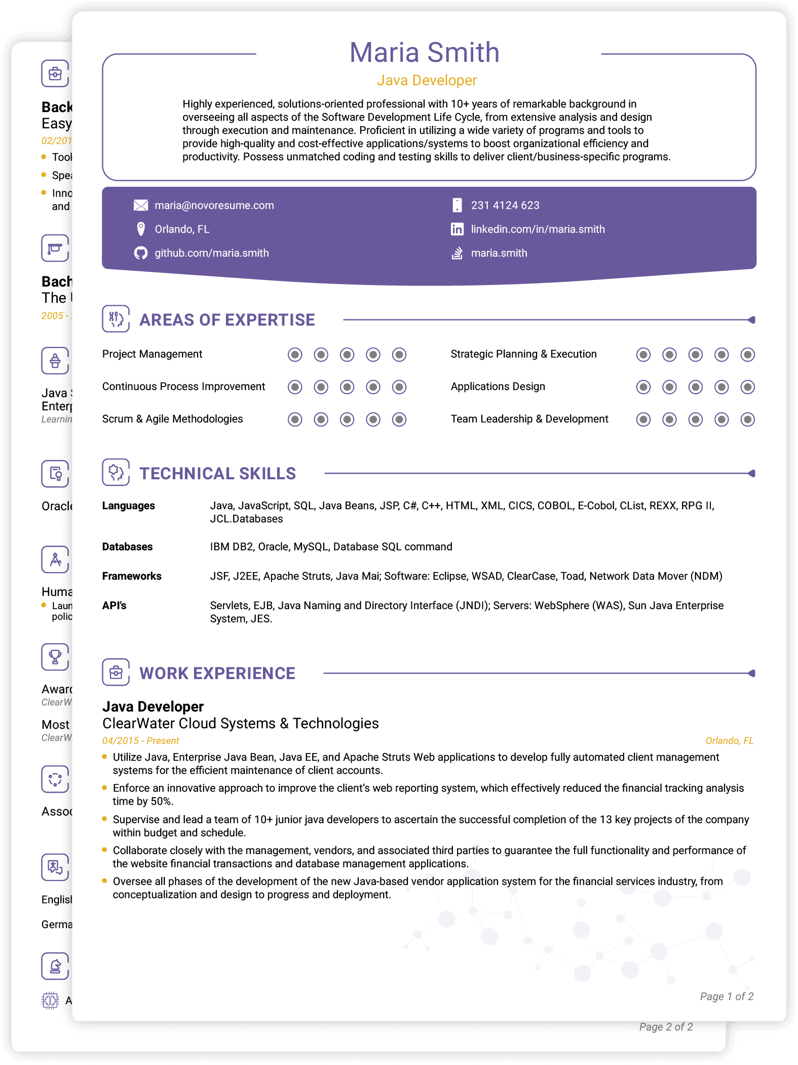 Plantilla de CV tradicional